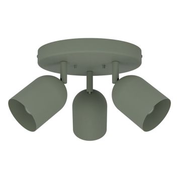 TAKSPOTLIGHT EGLO TILSTON 3-SPOT RUND GRÖN