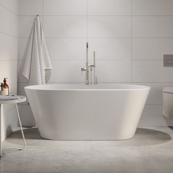 BADKAR RIVA EMMA FRISTÅENDE 150CM VIT