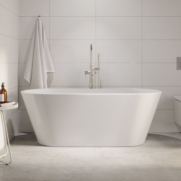 BADKAR RIVA EMMA FRISTÅENDE 160CM VIT