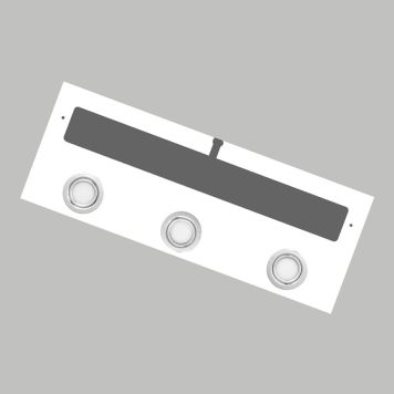 LJUSRAMP 4AQUA LED-SPOTLIGHTS VIT BLANK 120CM