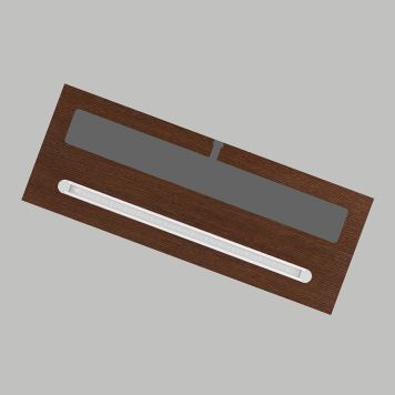 LJUSRAMP 4AQUA LED REMSA  MÖRKBRUN EK FANÉR 100CM