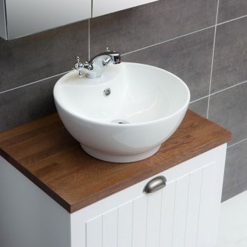 TVÄTTSTÄLL 4AQUA DIAMANTE MED BLANDARFÄSTE 42CM VIT