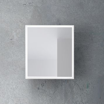 SPEGEL 4AQUA LUNA VIT BLANK 60CM