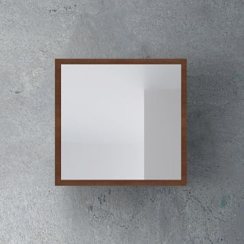 SPEGEL 4AQUA LUNA MÖRKBRUN EK FANÉR 80CM