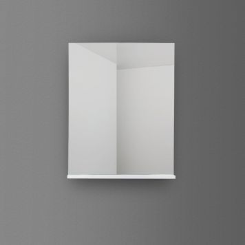 SPEGEL 4AQUA MED HYLLA VIT BLANK 60CM