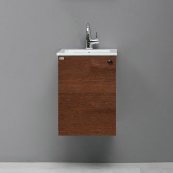 TVÄTTSTÄLLSKÅP 4AQUA MINIMAL 41 MÖRKBRUN EK FANÉR 