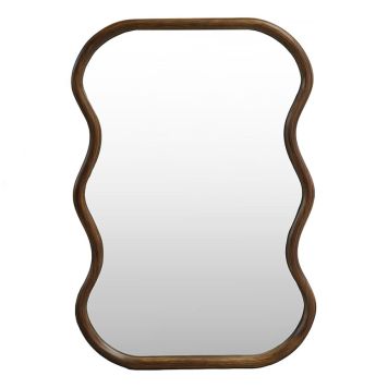 SPEGEL WAVY 52X75CM VALNÖT