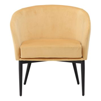 FÅTÖLJ VENTURE HOME FLUFFY GUL 