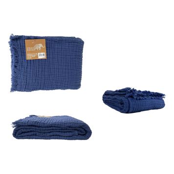 MUSLINFILT 130X170CM MARINBLÅ