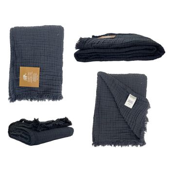 MUSLINFILT 130X170CM SVART