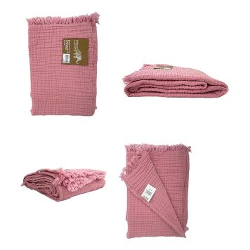 MUSLINFILT 130X170CM ROSA 