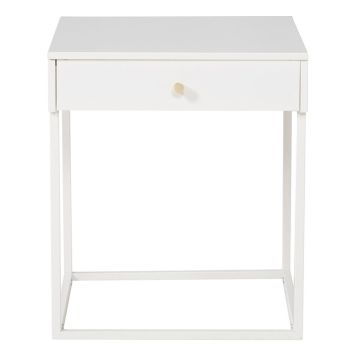 SÄNGBORD VENTURE HOME BAKAL 43X43CM VIT 