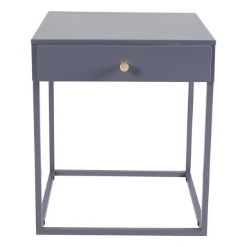 SÄNGBORD VENTURE HOME BAKAL 43X43CM LJUSGRÅ 