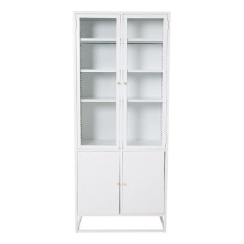 VITRINSKÅP VENTURE HOME BAKAL 40,5X80X190CM VIT 