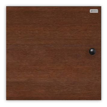 VÄGGSKÅP 4AQUA MÖRKBRUN EK 45X45CM