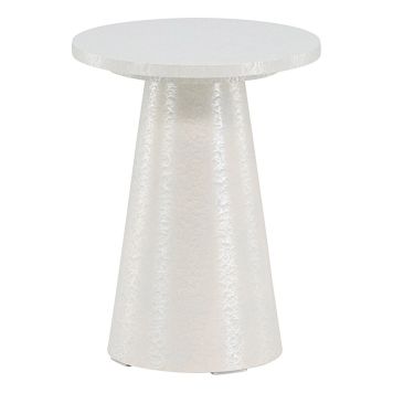 SIDOBORD VENTURE HOME LANZO Ø35CM VIT 