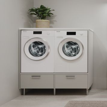 TVÄTTPAKET CAMARGUE VIKA TVÄTT 2 UPPHÖJDA VITVAROR LAV 126,8CM 