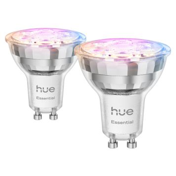 LJUSKÄLLA PHILIPS HUE ESSENTIAL GU10 4,7W 2-PACK                   
