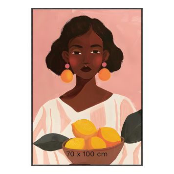 RAM GRAFIT 70X100CM SVART 