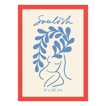 RAM STUDIO 21X30CM RÖD