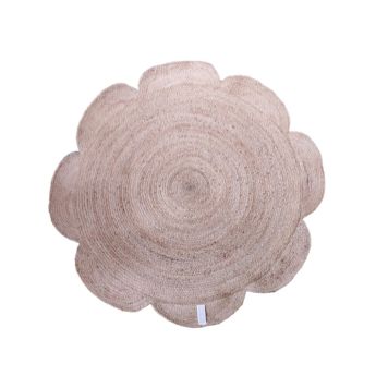 JUTEMATTA BLOMMA Ø150CM NATUR 