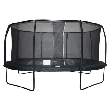 STUDSMATTA MED NÄT OVAL 518X335CM SVART