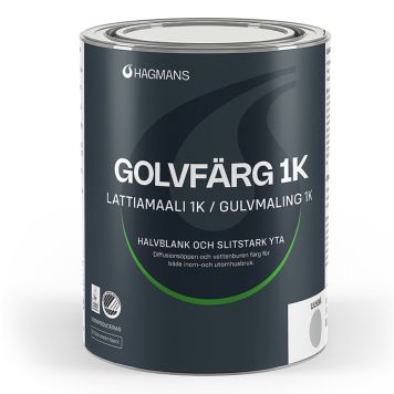 GOLVFÄRG HAGMANS 1K LJUSGRÅ 0,75L