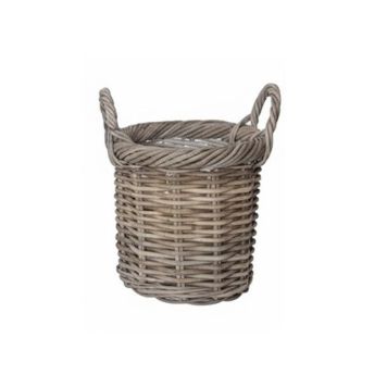 KORG PIARDINO KUBU RATTAN Ø27CM GRÅ