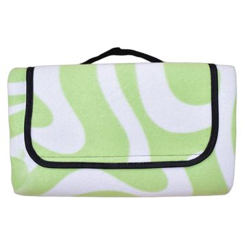 PICKNICKFILT VIKBAR VIT/GRÖN 130X170CM