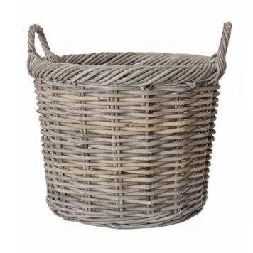 KORG PIARDINO KUBU RATTAN Ø40CM GRÅ
