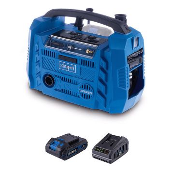 HYBRIDKOMPRESSOR SCHEPPACH AIRFORCE 6 20V 1X2,0AH