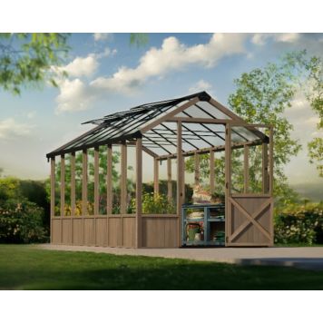 VÄXTHUS CANOPIA NATURA CEDERTRÄ 12M² 