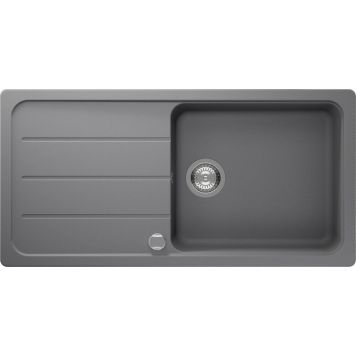 DISKBÄNK RESPEKTA AUSTIN KOMPOSIT 100X50CM GRÅ