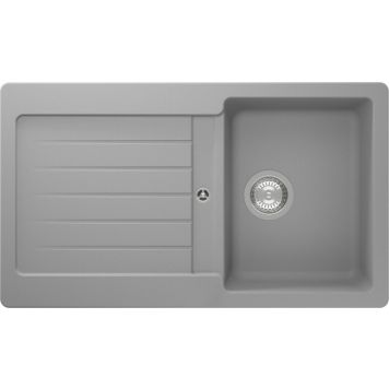 DISKBÄNK RESPEKTA AUSTIN KOMPOSIT 86X50CM GRÅ