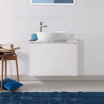 TVÄTTSTÄLLSKÅP 4AQUA 5-AN 2 LÅDOR VIT MATT 70