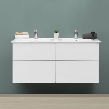 TVÄTTSTÄLLSKÅP 4AQUA SLIM H 4 LÅDOR VIT BLANK 120CM