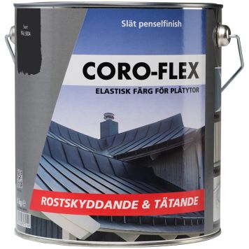 PLÅTFÄRG CORO-FLEX SVART 5L