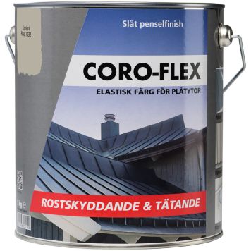 PLÅTFÄRG CORO-FLEX RAL KISELGRÅ 5L  
