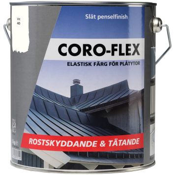 PLÅTFÄRG CORO-FLEX VIT 5L