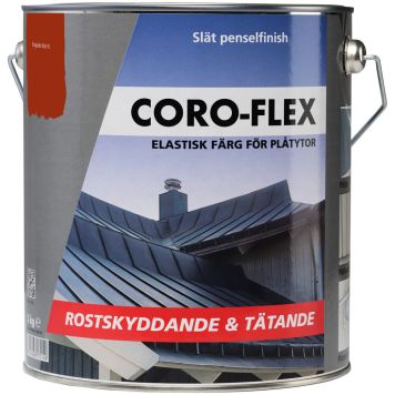 PLÅTFÄRG CORO-FLEX RÖD 1L  