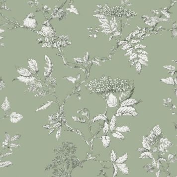 TAPET LAURA ASHLEY ELDERWOOD SAGE