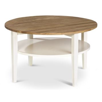 SOFFBORD STENEXPO MONTANA Ø80CM OLJAD EK/VITLACK