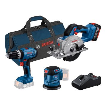 VERKTYGSPAKET BOSCH PROFESSIONAL GSB/GEX/GKS 18V 1X4,0AH