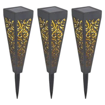 SOLCELLSLAMPA GLOBO SVART 3-PACK