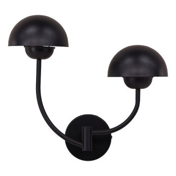 VÄGGLAMPA VIND LYCKORNA SVART