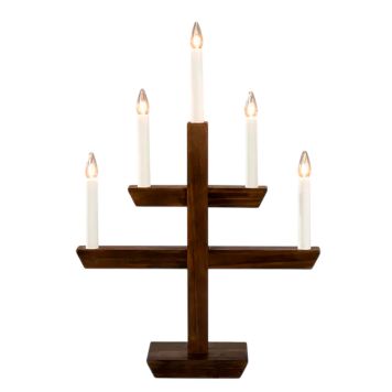 ADVENTSLJUSSTAKE KONSTSMIDE 5L BRUN