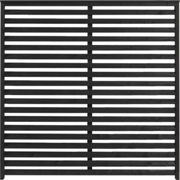 VINDSKYDD NORDIC FENCE NOVA GRUNDMÅLAD 160X160CM SVART