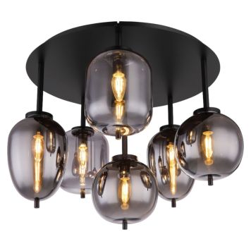 TAKLAMPA GLOBO BLACKY 6L MATT SVART