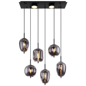 PENDELLAMPA GLOBO BLACKY 6L MATT SVART