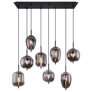 PENDELLAMPA GLOBO BLACKY 8L SVART